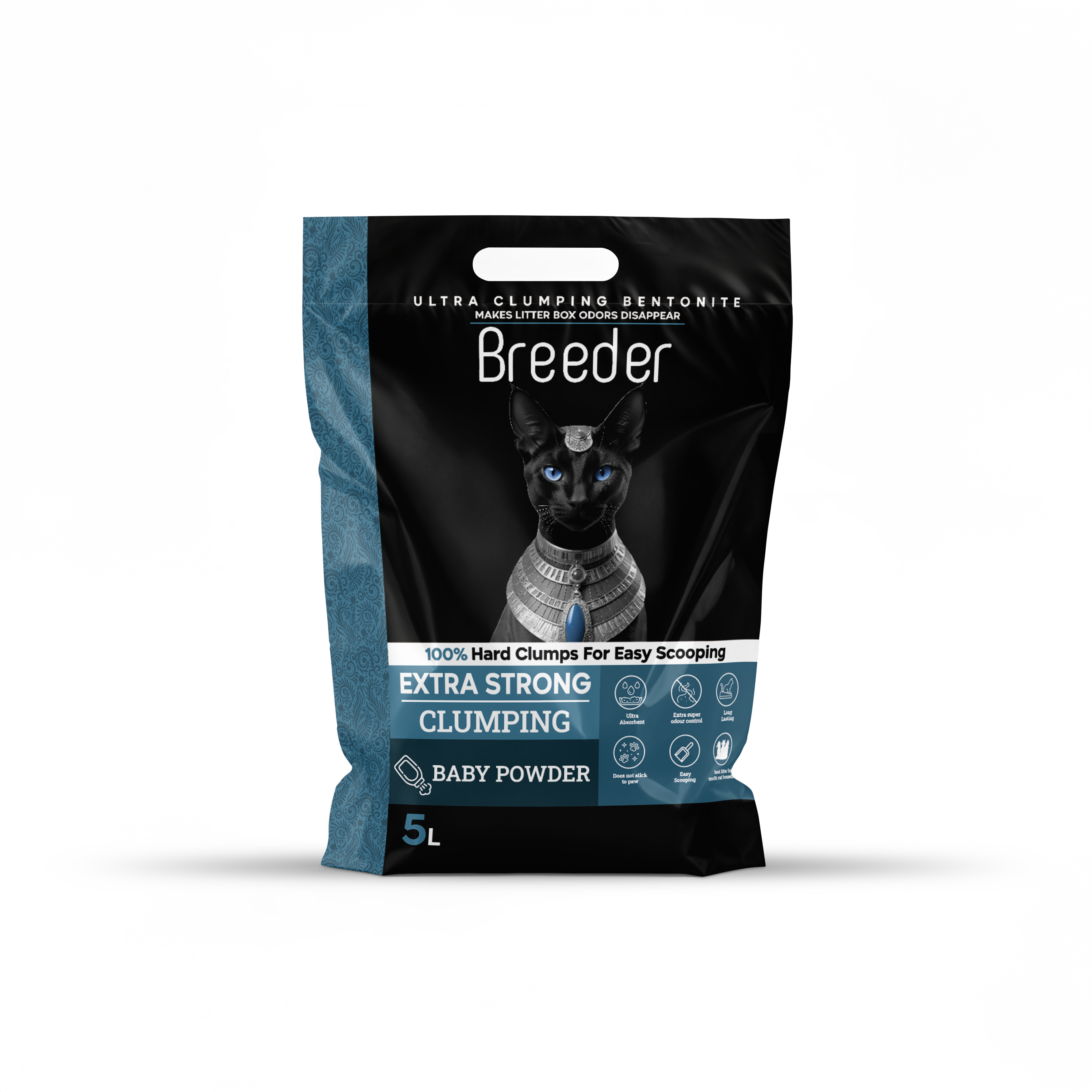 Breeder Cat Litter 5 Litr available with ( Lavender - Baby Powder - Green Apple - Jasmine )