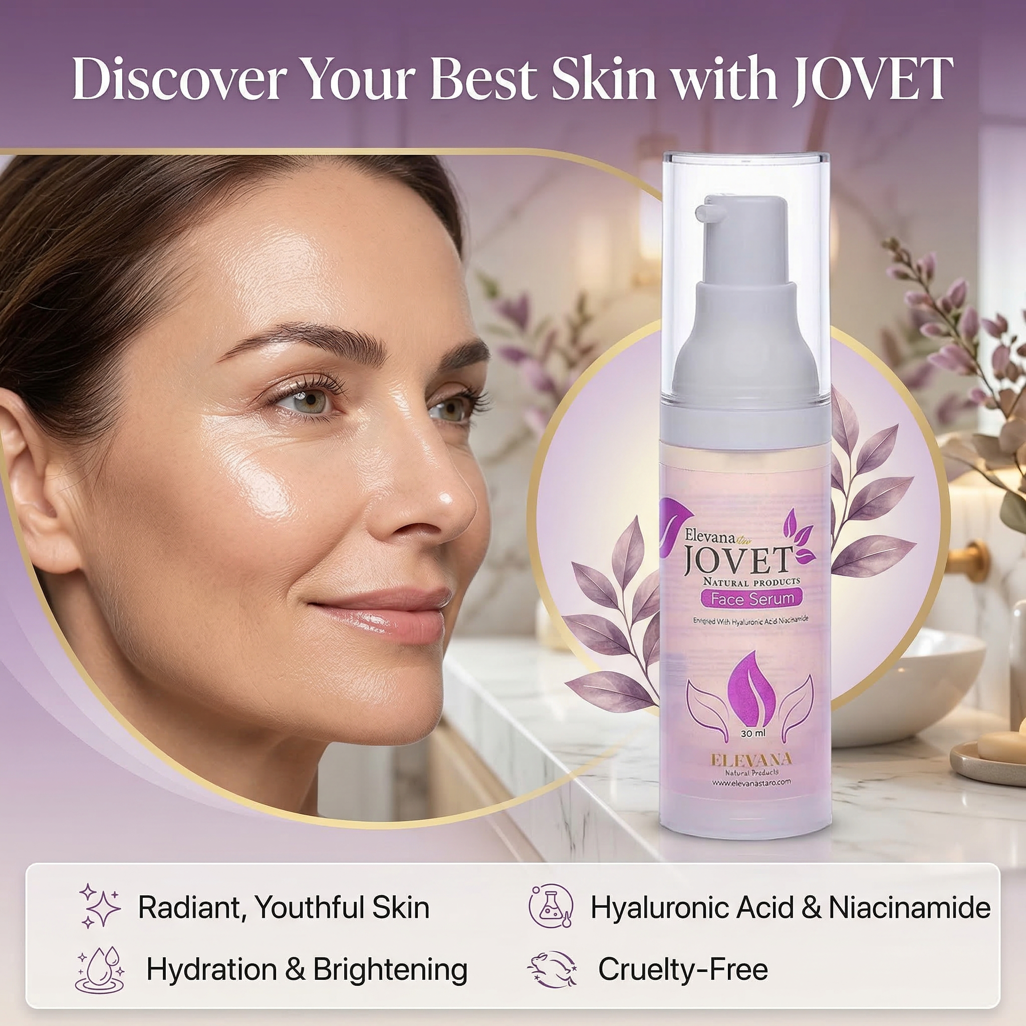 Wholesale Face Serum 30 ml | Hydrating & Anti-Aging | Jovet